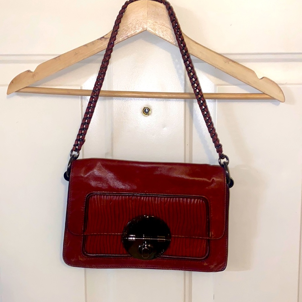 Mimco small purse, red/brown